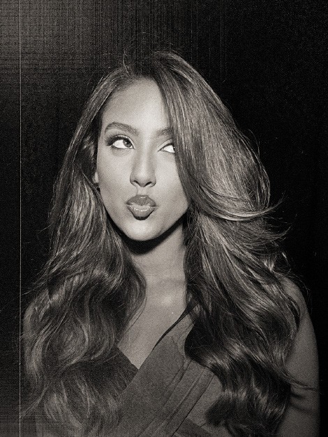 Black and white portrait of Yari M